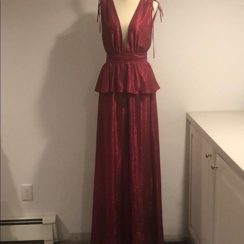 Zac Posen peplum gown
